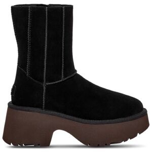 UGG WOMENS CLASSIC TWIN SEAM NEW HEIGHTS BOOT BLACK 2.75" PLATFORM